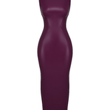 Sahara Merlot Vegan Leather Maxi Dress - Endless - UAE Rental and Resale for Women's Fashion