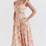 Saira Floral Midi Sundress
