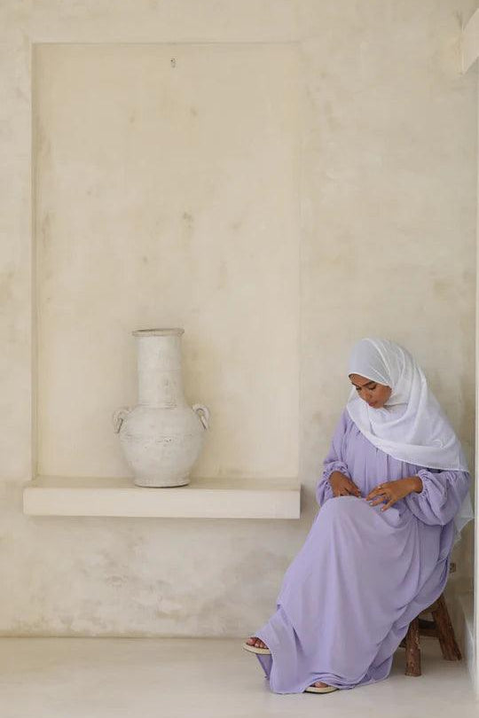 Santorini Abaya Dress Lila - Endless - UAE Rental and Resale for Women's Fashion