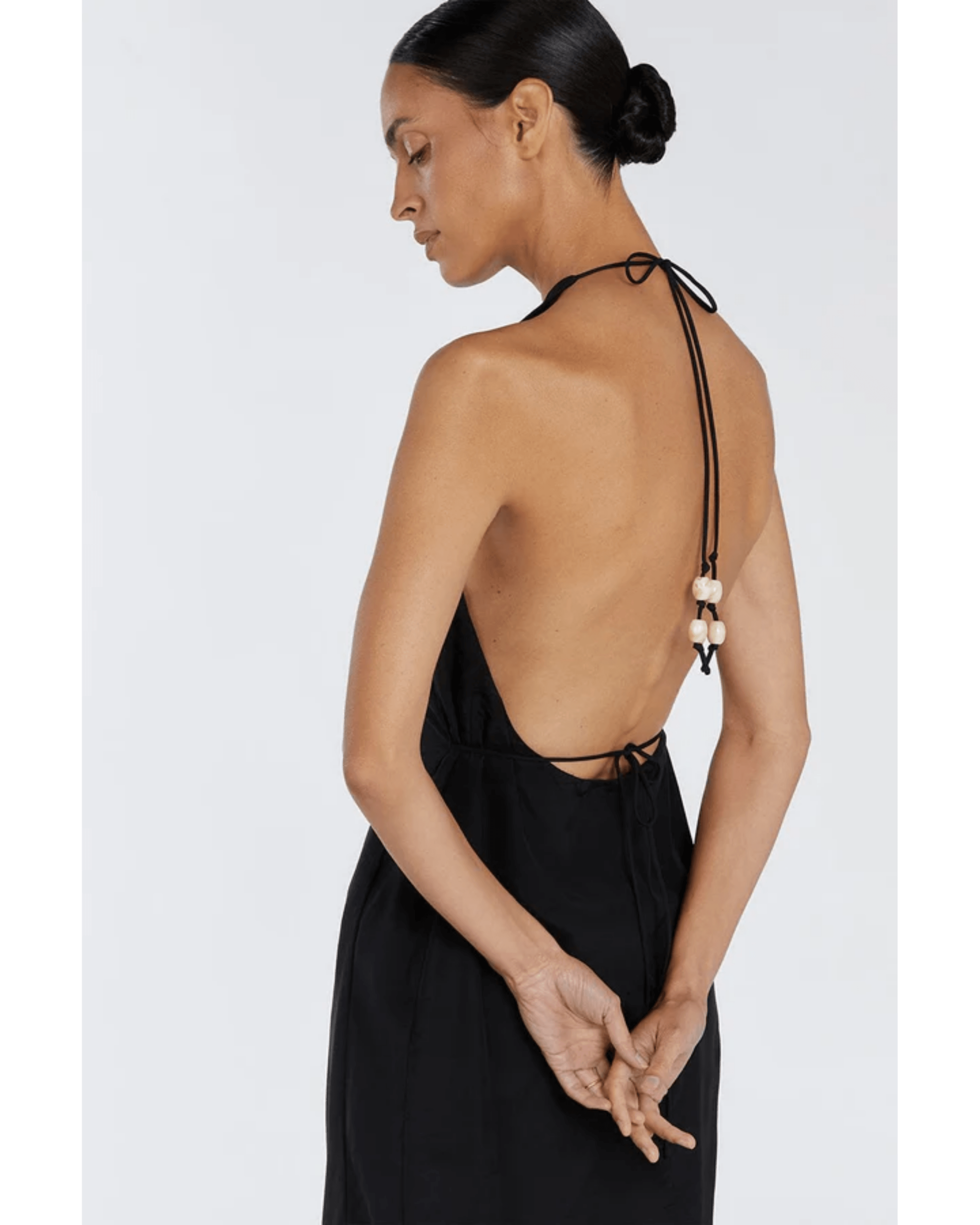 Sarah Black Halter Dress - Endless - UAE Rental and Resale for Women's Fashion