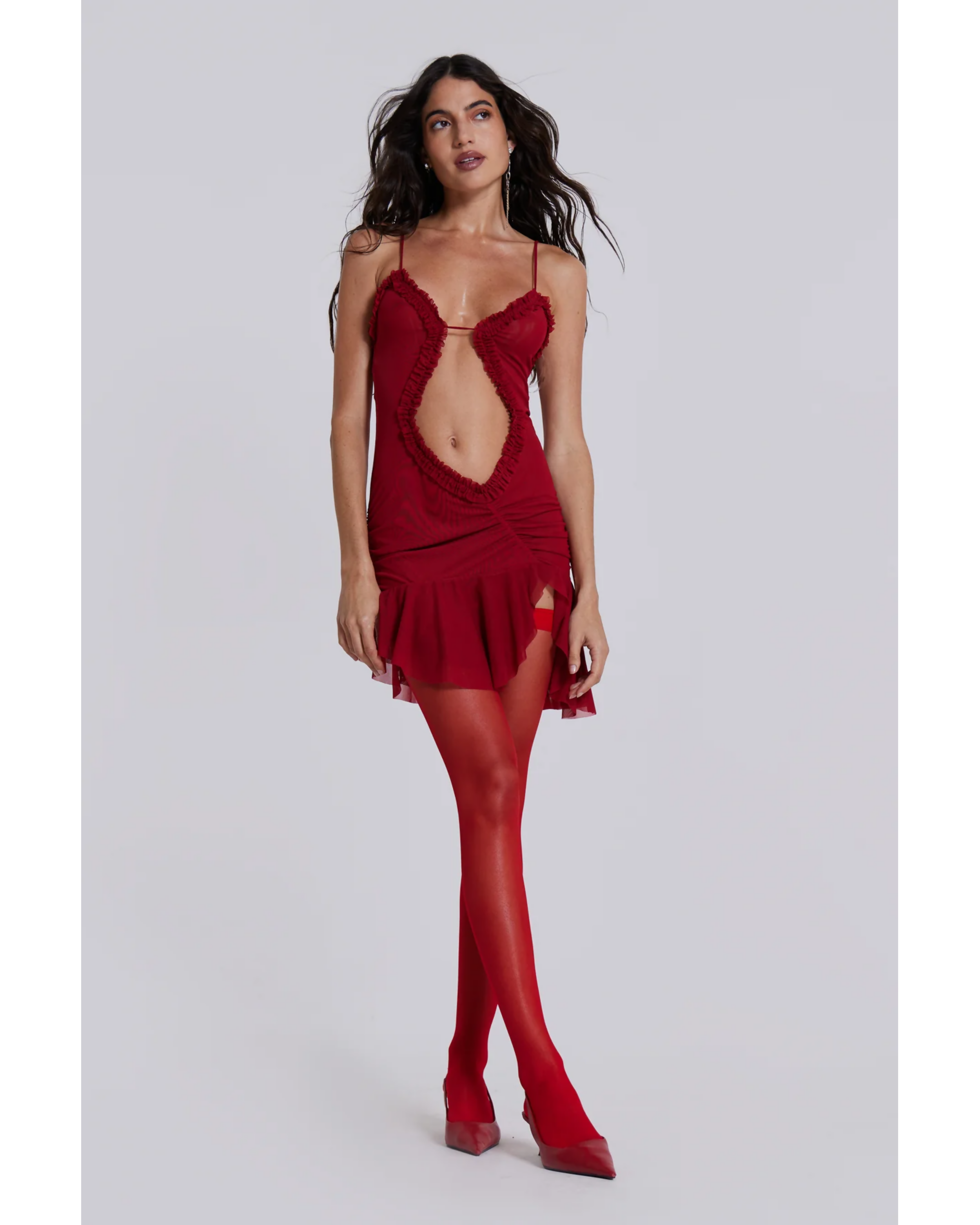 Scarlett Red Mini Fatale Dress - Endless - UAE Rental and Resale for Women's Fashion
