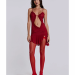 Scarlett Red Mini Fatale Dress - Endless - UAE Rental and Resale for Women's Fashion