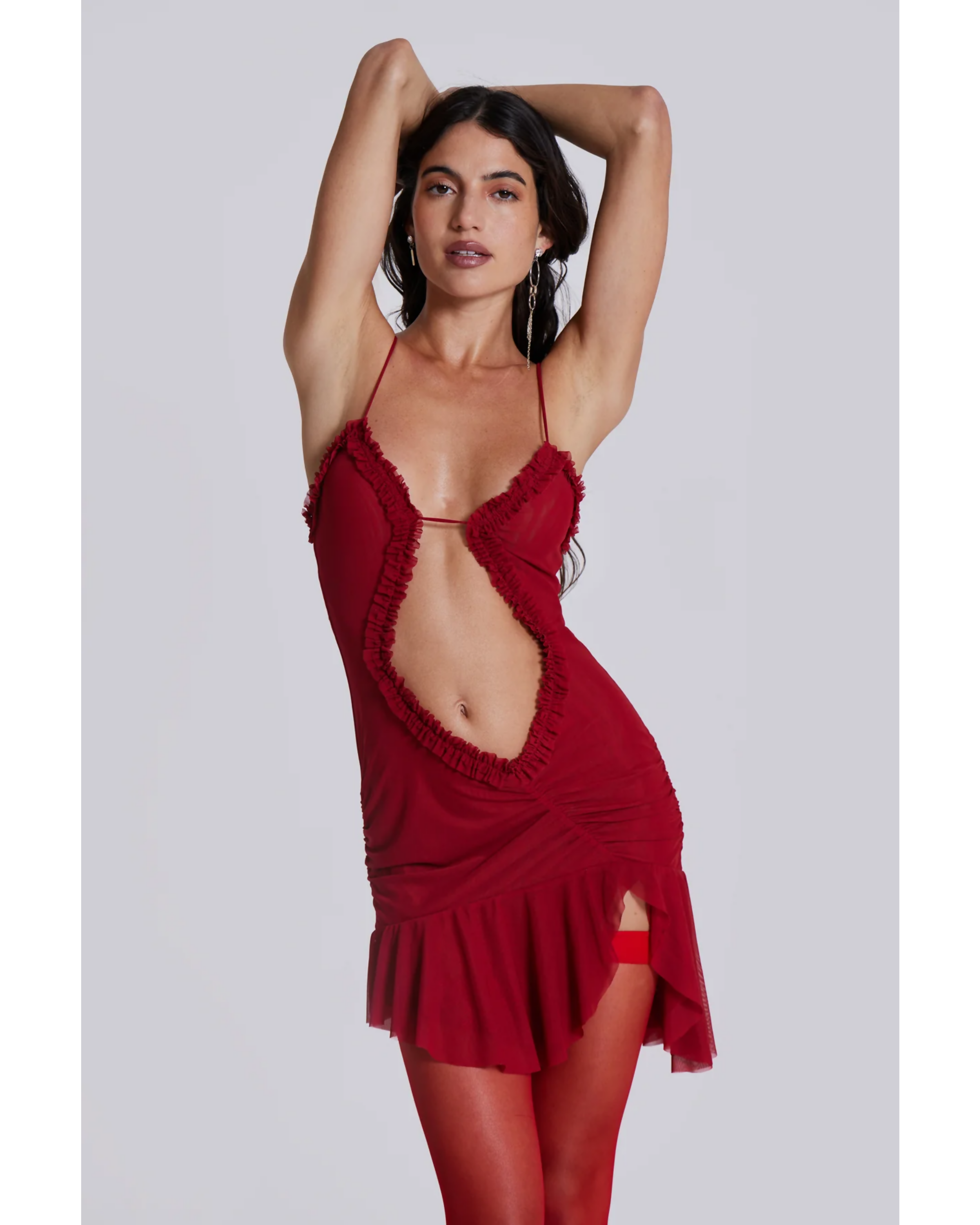 Scarlett Red Mini Fatale Dress - Endless - UAE Rental and Resale for Women's Fashion