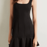 Scoop Neck Fluted Dress - Endless - UAE Rental and Resale for Women's Fashion