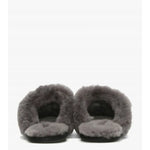 Scuffette Black Grey Suede Shearling Slippers - Endless - UAE Rental and Resale for Women's Fashion