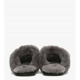 Scuffette Black Grey Suede Shearling Slippers - Endless - UAE Rental and Resale for Women's Fashion