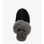 Scuffette Black Grey Suede Shearling Slippers - Endless - UAE Rental and Resale for Women's Fashion
