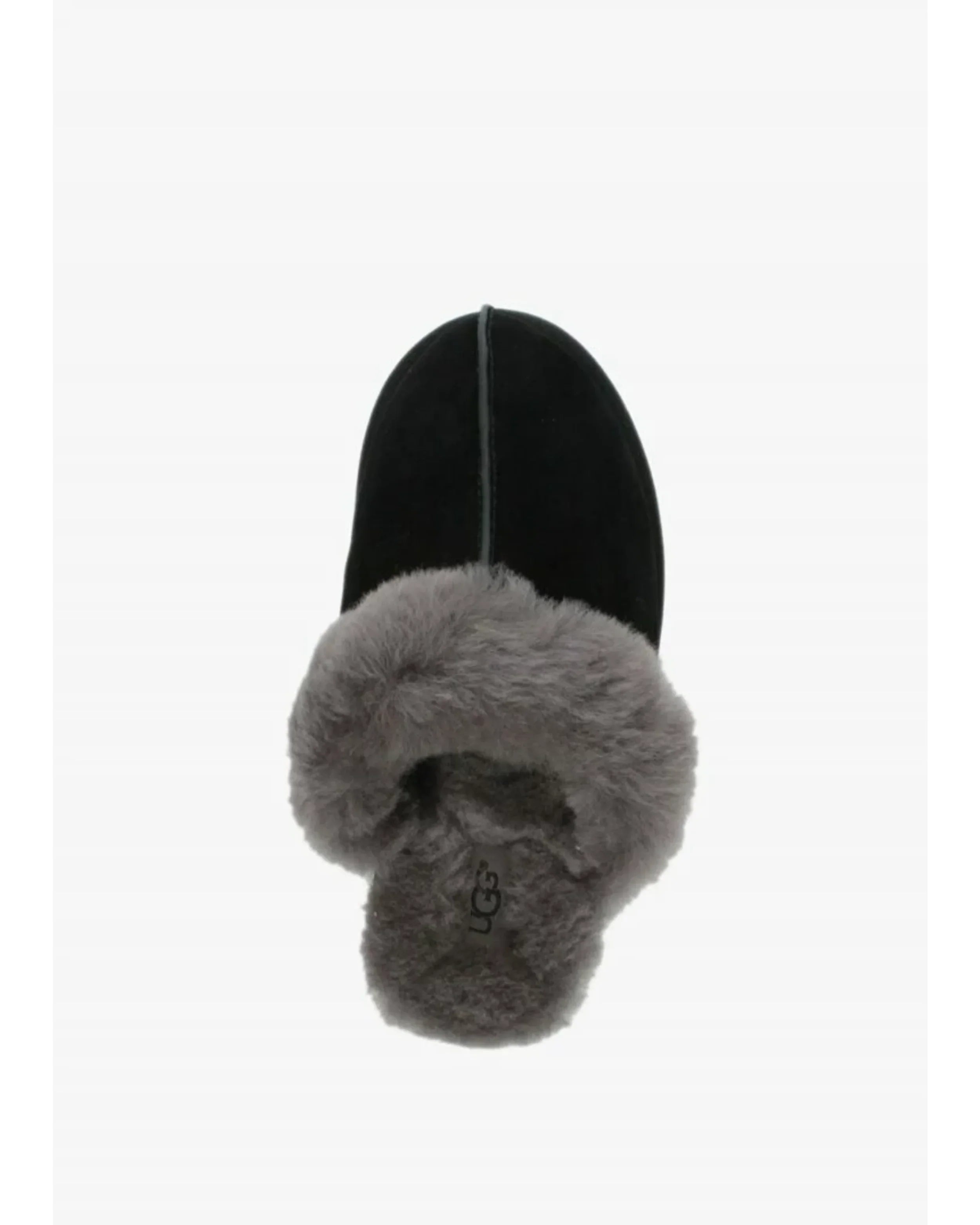 Scuffette Black Grey Suede Shearling Slippers - Endless - UAE Rental and Resale for Women's Fashion