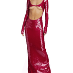 Sequin-Embroidered Cut-Out Gown - Endless - UAE Rental and Resale for Women's Fashion