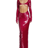 Sequin-Embroidered Cut-Out Gown - Endless - UAE Rental and Resale for Women's Fashion