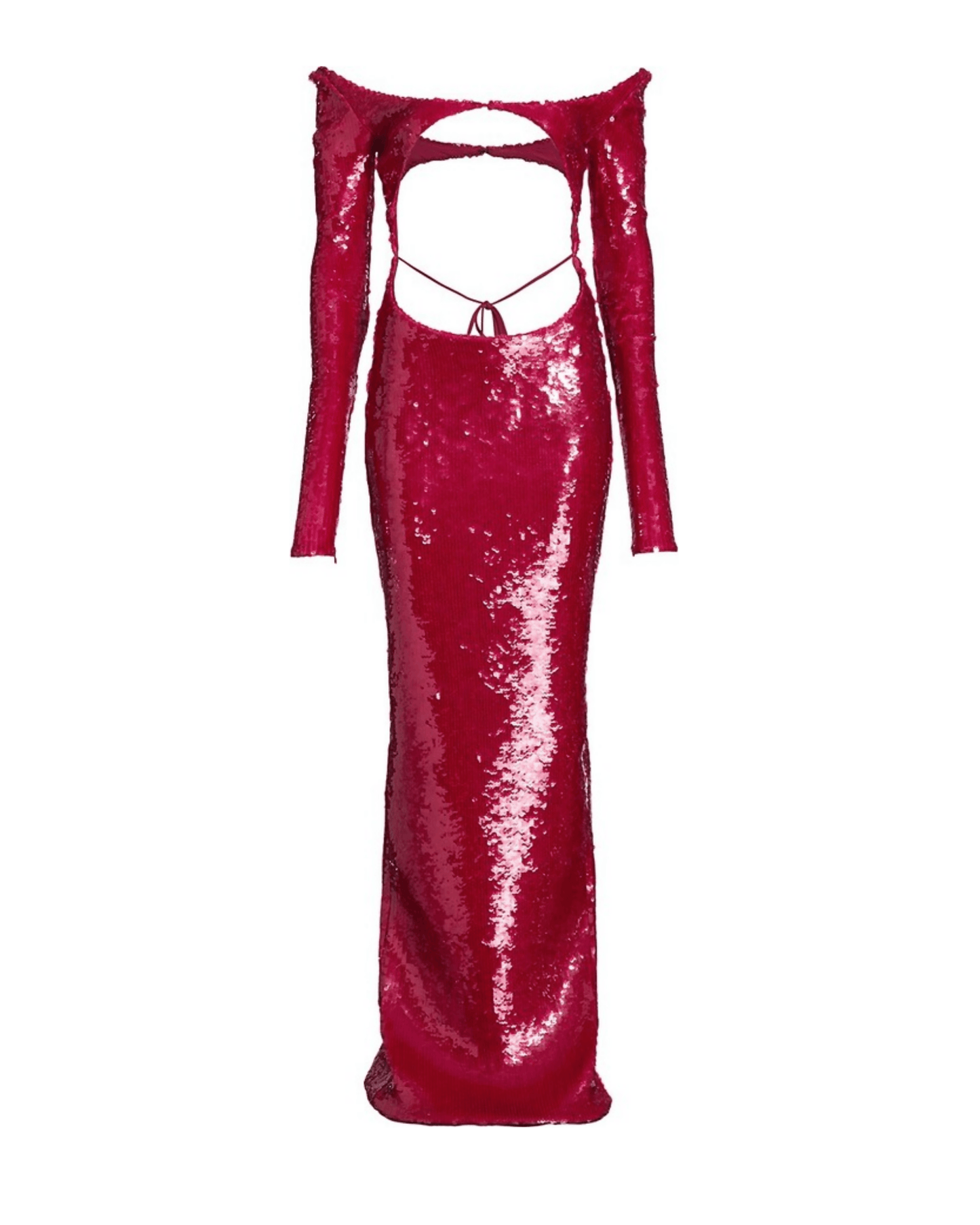 Sequin-Embroidered Cut-Out Gown - Endless