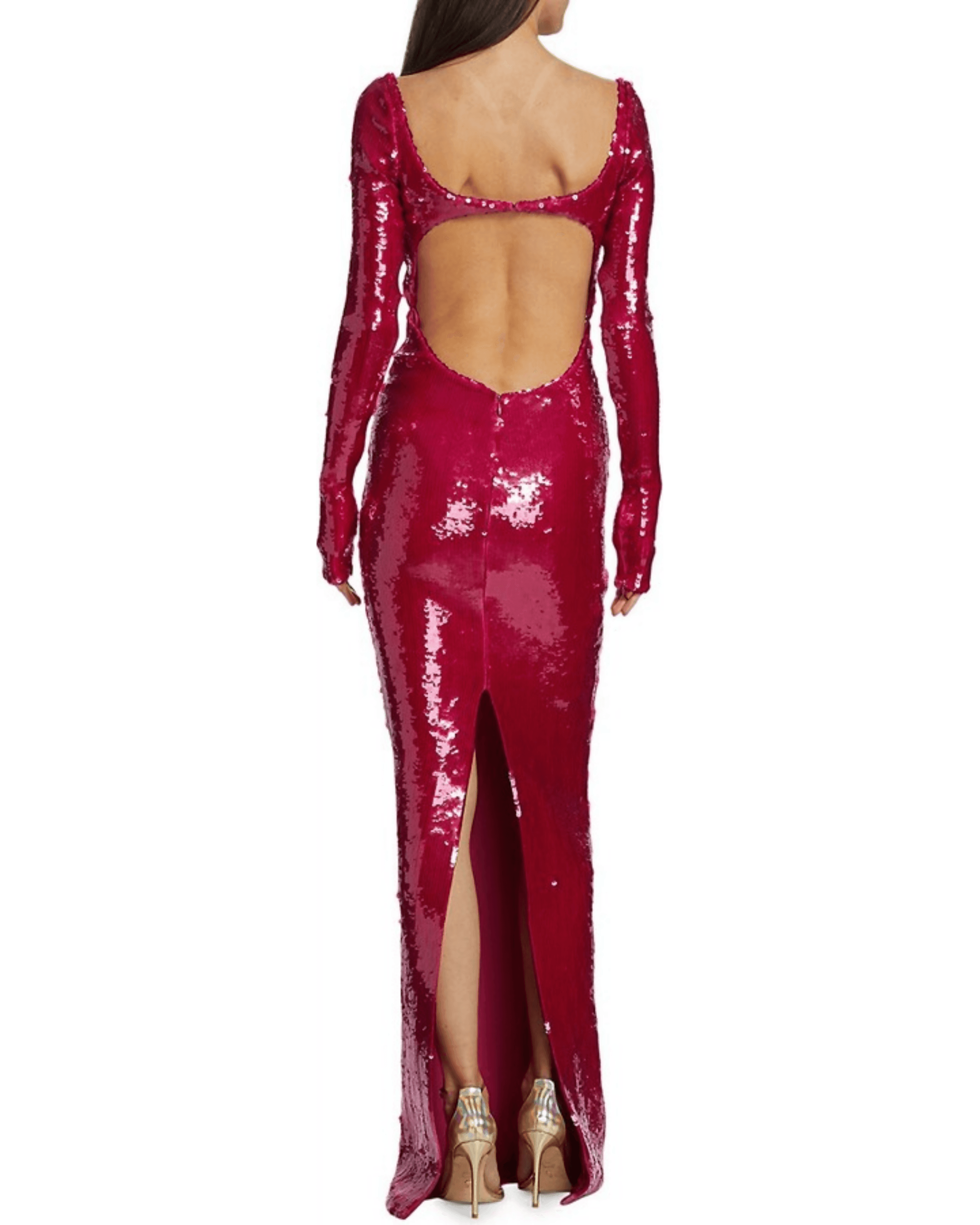 Sequin-Embroidered Cut-Out Gown - Endless - UAE Rental and Resale for Women's Fashion