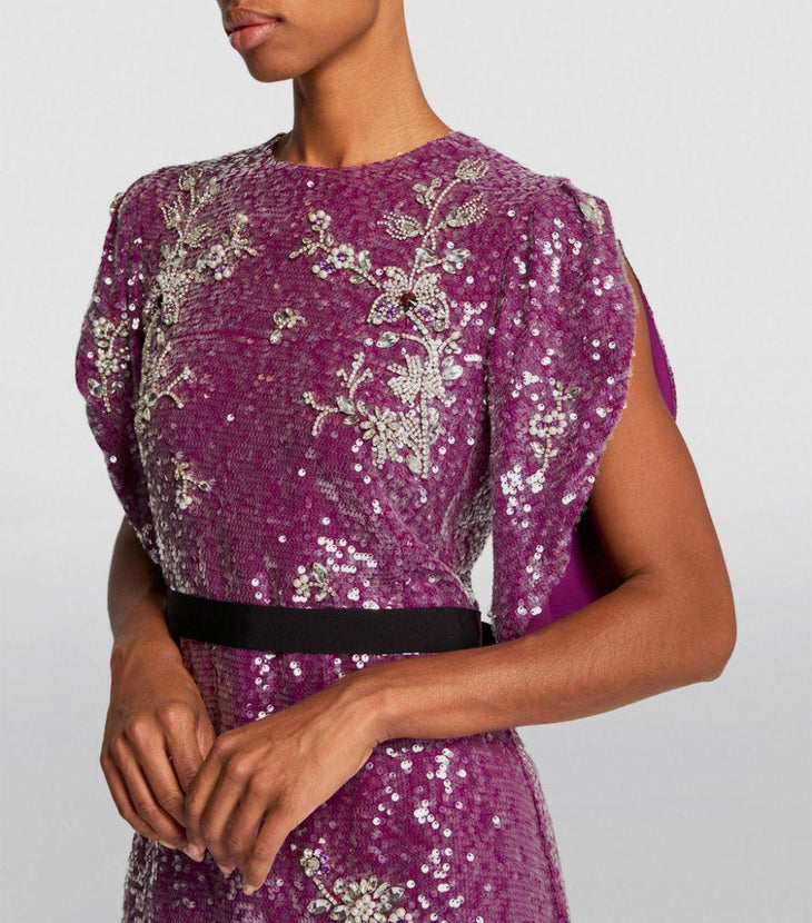 Sequinned Asteria Gown - Endless - UAE Rental and Resale for Women's Fashion