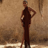 Serafia Cocoa Dress - Endless - UAE Rental and Resale for Women's Fashion