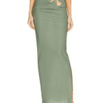 Sheer Jersey Venus Skirt in Khaki - Endless - UAE Rental and Resale for Women's Fashion