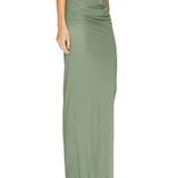 Sheer Jersey Venus Skirt in Khaki - Endless - UAE Rental and Resale for Women's Fashion