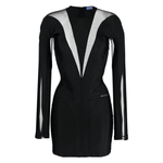 Sheer-Panel Mini Dress - Endless - UAE Rental and Resale for Women's Fashion