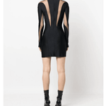 Sheer-Panel Mini Dress - Endless - UAE Rental and Resale for Women's Fashion