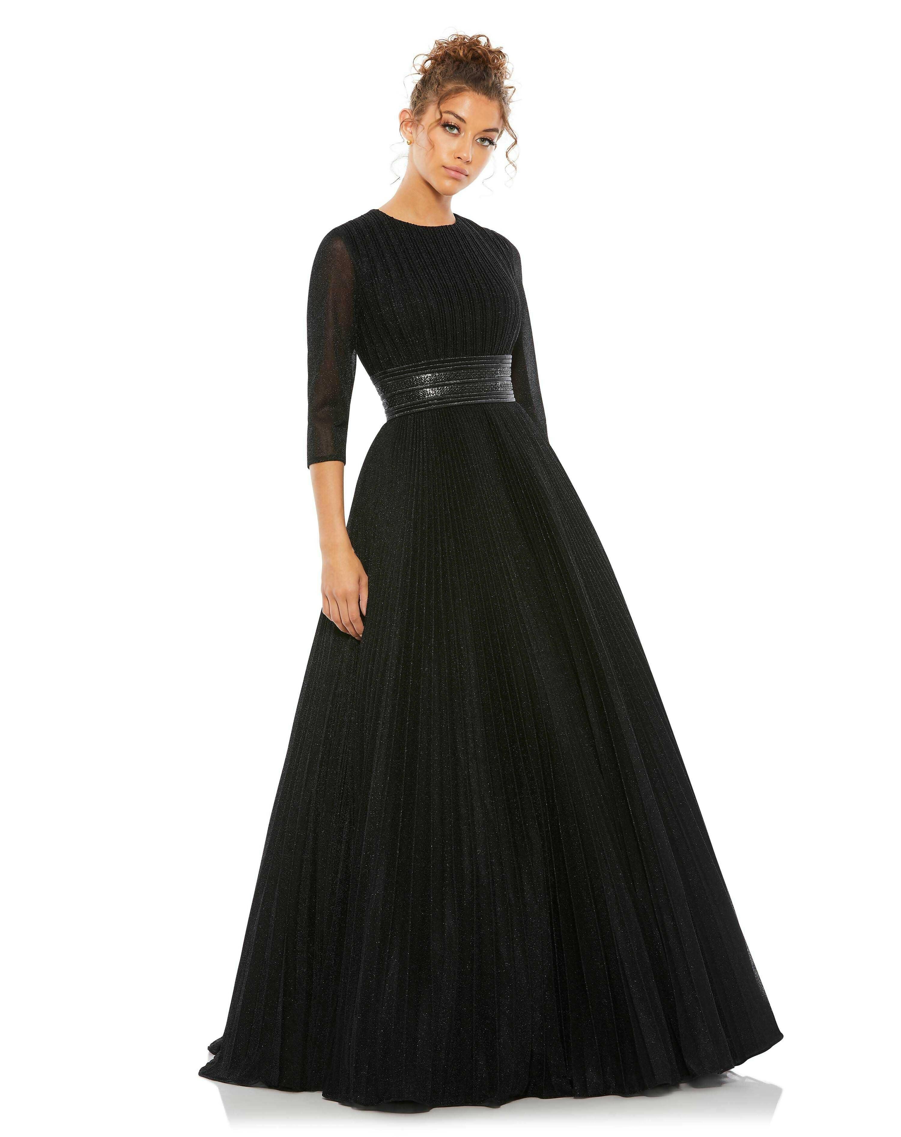 Shimmer Pleated A-Line Gown - Endless - UAE Rental and Resale for Women's Fashion