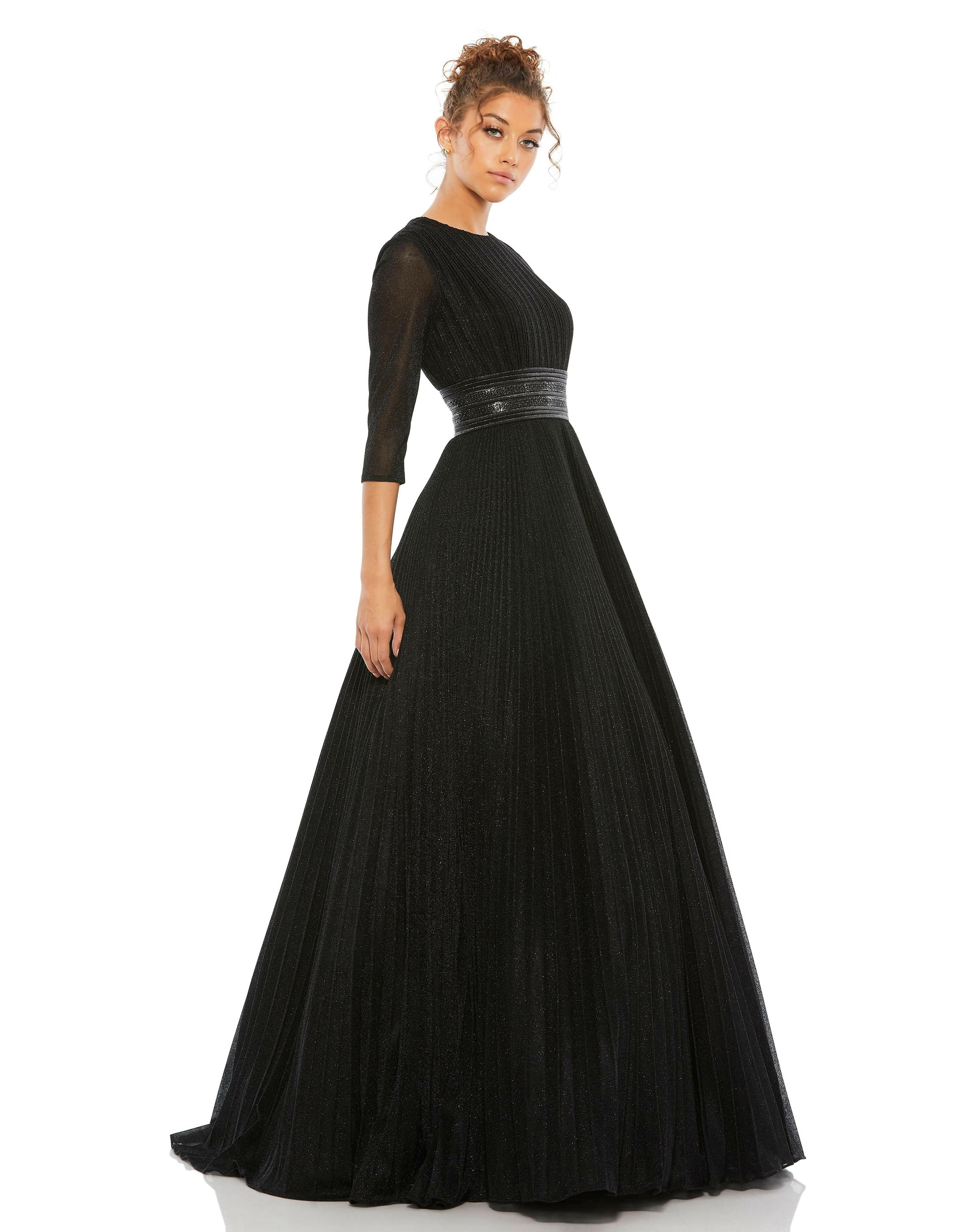 Shimmer Pleated A-Line Gown - Endless - UAE Rental and Resale for Women's Fashion