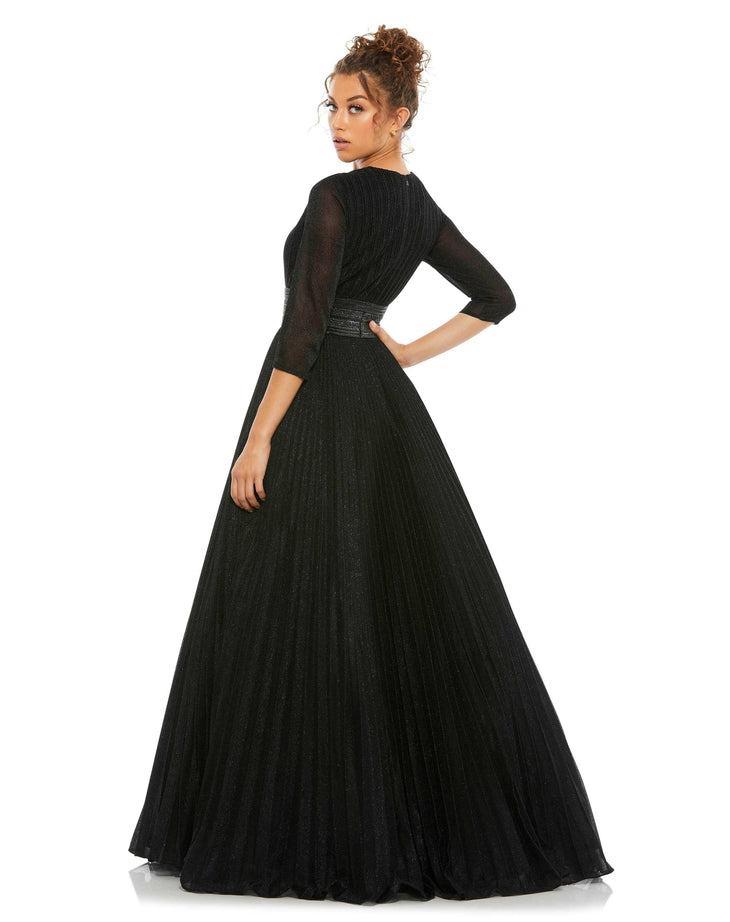 Shimmer Pleated A-Line Gown - Endless - UAE Rental and Resale for Women's Fashion