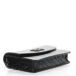 Shiny Goatskin Logo Embossed Monochrome BB Chain Wallet Black - Endless - UAE Rental and Resale for Women's Fashion