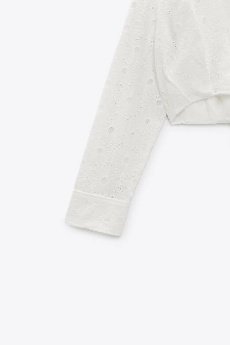 Shirt With Cutwork Embroidery - Endless