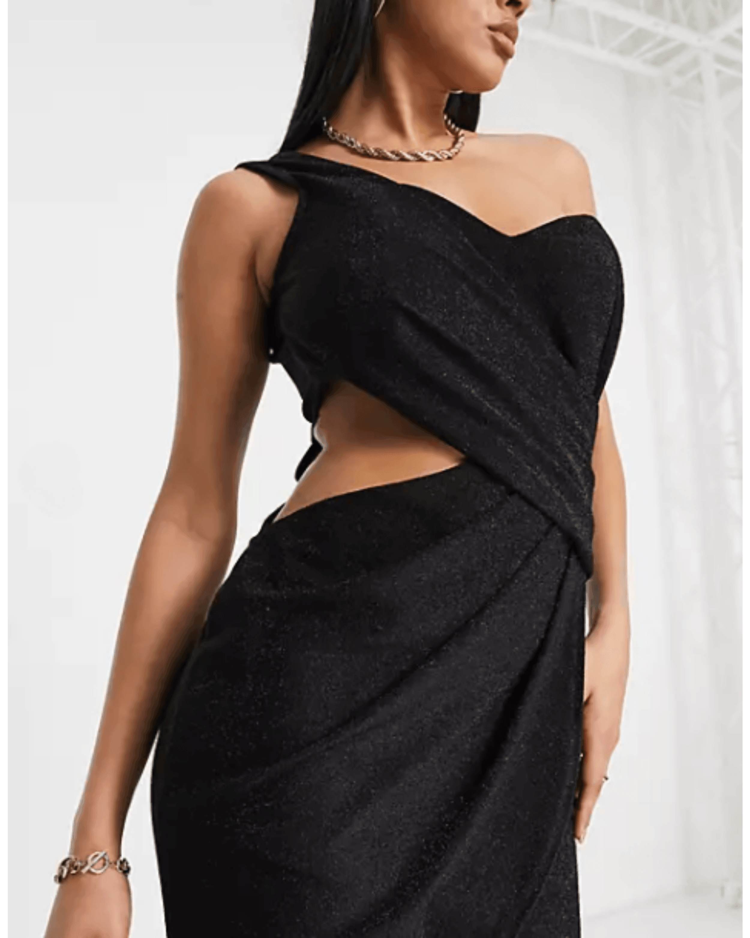 Short Asymmetric Dress - Endless - UAE Rental and Resale for Women's Fashion
