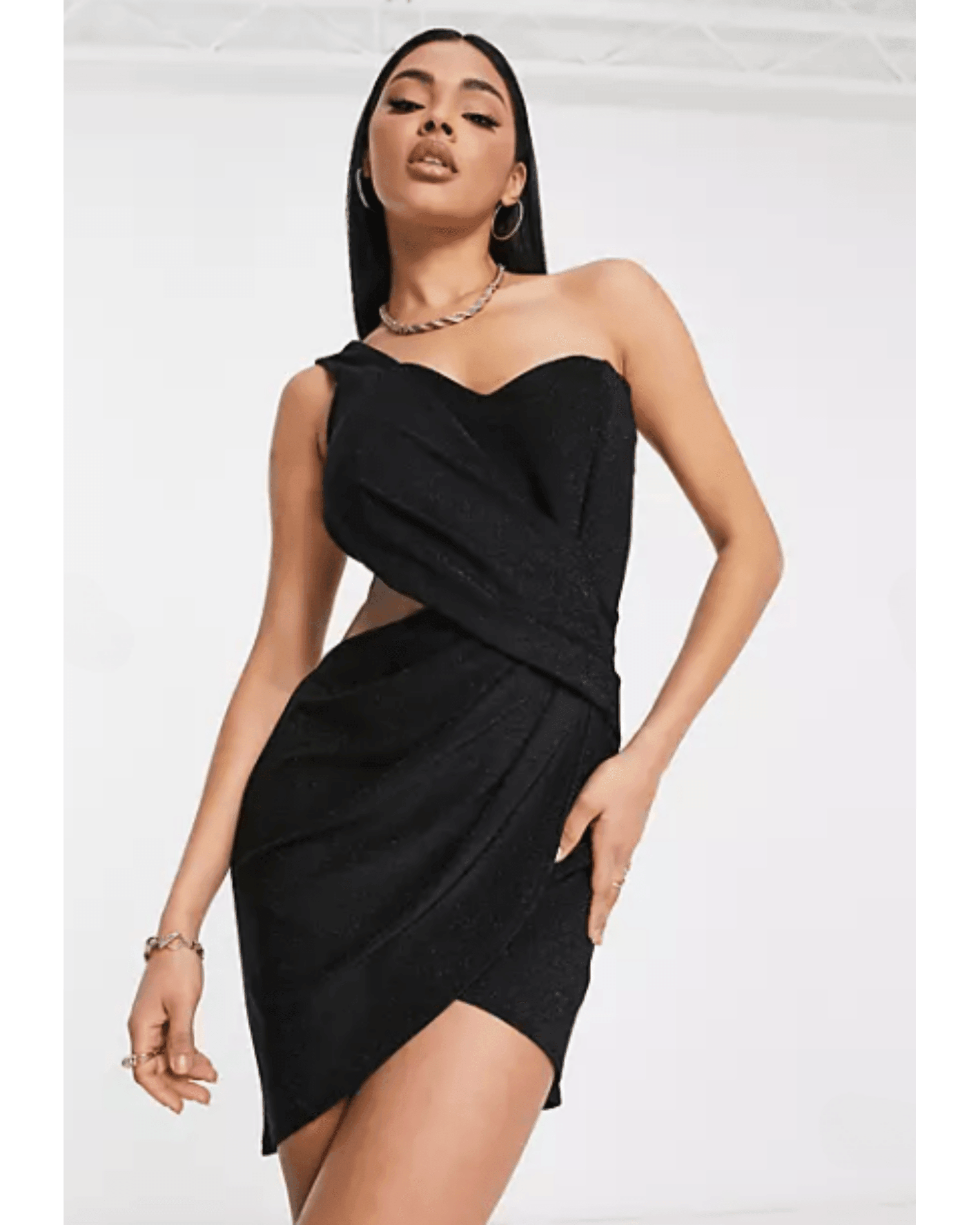 Short Asymmetric Dress - Endless - UAE Rental and Resale for Women's Fashion