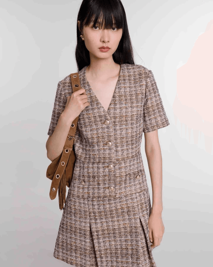 Short Tweed Dress - Endless - UAE Rental and Resale for Women's Fashion