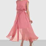 Silk Evening Maxi Dress with Slip - Endless - UAE Rental and Resale for Women's Fashion