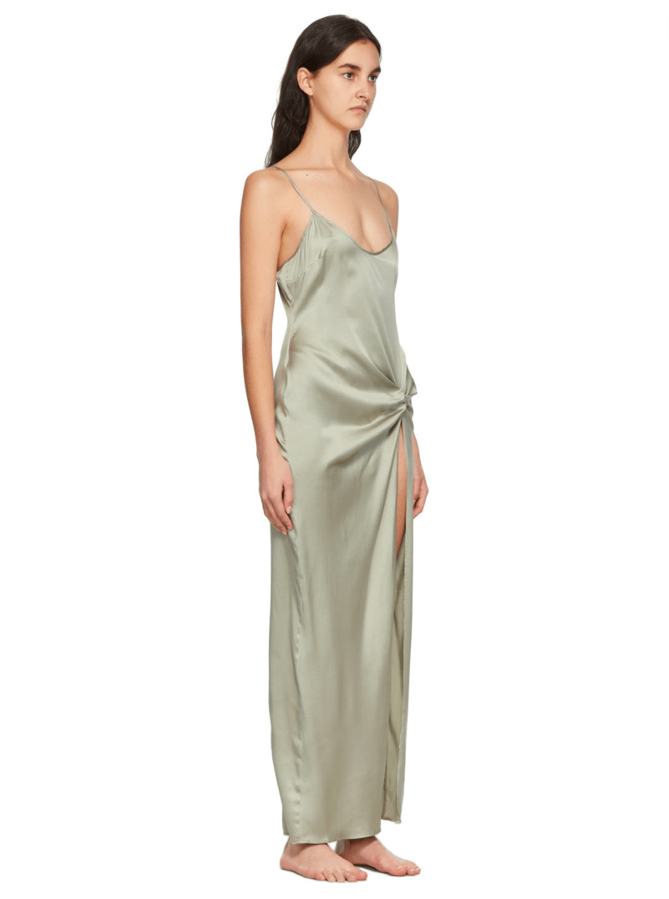 Silk High-Slit Slip Dress - Endless - UAE Rental and Resale for Women's Fashion