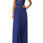 Silk Maxi Dress with Decorative Trim - Endless - UAE Rental and Resale for Women's Fashion