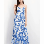 Silk Print Midi Dress - Endless - UAE Rental and Resale for Women's Fashion