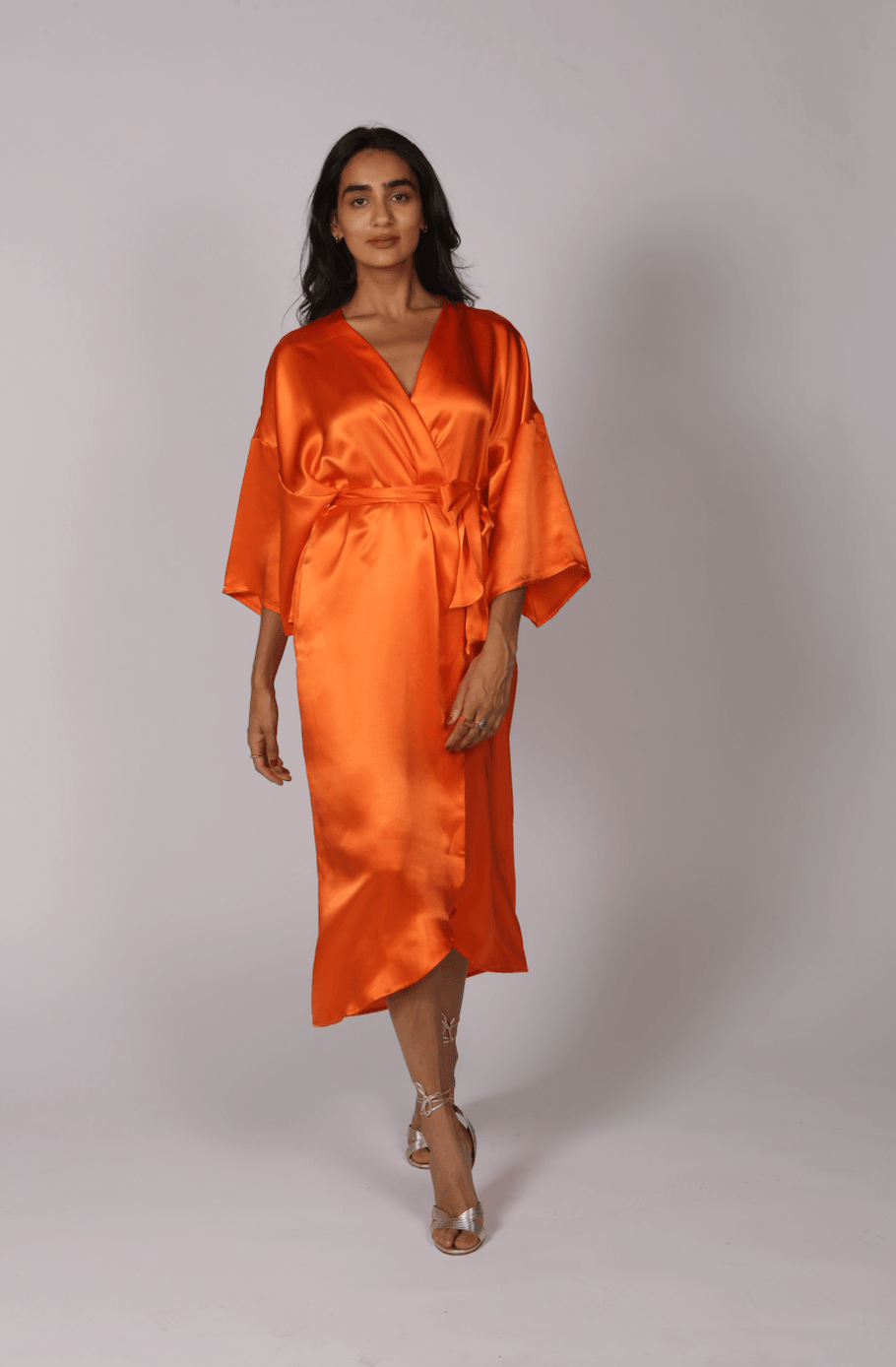 Silk Wrap Kimono Style Dress - Endless