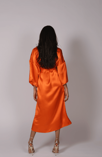 Silk Wrap Kimono Style Dress - Endless