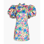 Silky Woven Puff-Sleeve Dress - Endless - UAE Rental and Resale for Women's Fashion