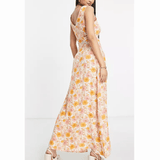 Sleeveless Floral Print Maxi Dress - Endless - UAE Rental and Resale for Women's Fashion