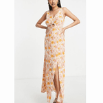 Sleeveless Floral Print Maxi Dress - Endless - UAE Rental and Resale for Women's Fashion