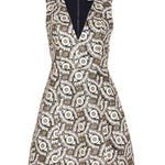 Sleeveless Gold White Embroidered Mini Dress - Endless - UAE Rental and Resale for Women's Fashion