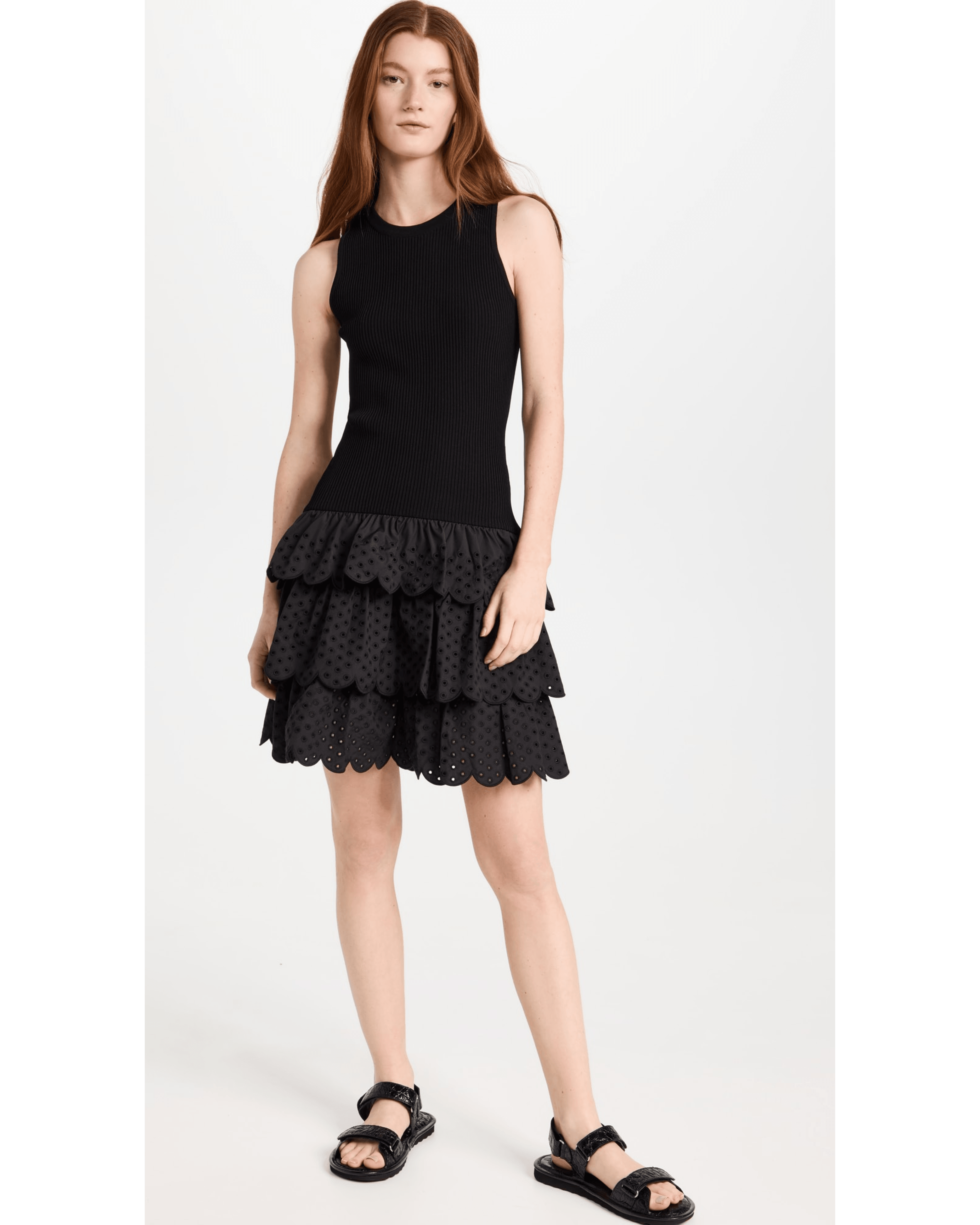 Sleeveless Ruffled-skirt Dress - Endless - UAE Rental and Resale for Women's Fashion