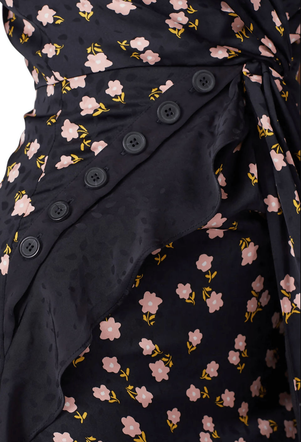 Sleeveless Twist Front Floral Print Dress - Endless
