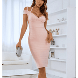 Sleeveless V-neck Bandage Dress - Endless - UAE Rental and Resale for Women's Fashion