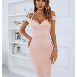 Sleeveless V-neck Bandage Dress - Endless - UAE Rental and Resale for Women's Fashion