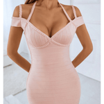 Sleeveless V-neck Bandage Dress - Endless - UAE Rental and Resale for Women's Fashion