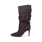 Slouchy 85 Grey Suede Boots - Endless - UAE Rental and Resale for Women's Fashion