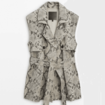 Snakeskin Print Leather Waistcoat - Endless - UAE Rental and Resale for Women's Fashion