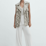 Snakeskin Print Leather Waistcoat - Endless - UAE Rental and Resale for Women's Fashion