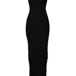 Sofia Black Mesh Strapless Maxi Dress - Endless - UAE Rental and Resale for Women's Fashion