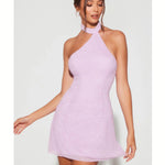 Sorrento Embellished Asymmetric Neck A-Line Mini Dress - Endless - UAE Rental and Resale for Women's Fashion